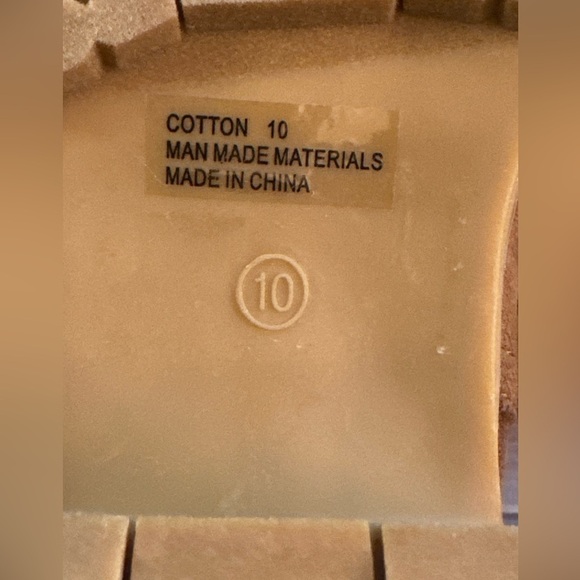 BOUTIQUE Brown Heeled Winter Boots Faux fur Lined Size 10 - Picture 12 of 12